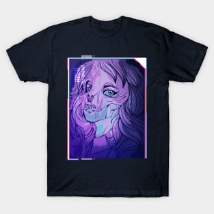 Girl with skull face T-Shirt